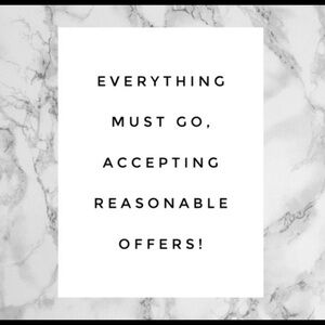 Everything must sell